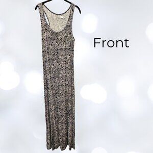 Black and White Racerback Maxi Dress